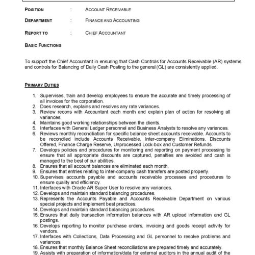 JD Account receivable