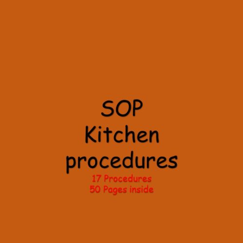 SOP - Kitchen procedures package