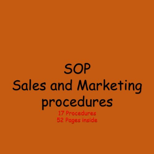 SOP - Sales and Marketing Departement Package