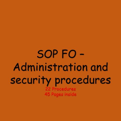 SOP - FO Admin & security package