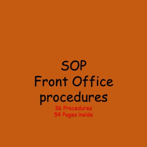 SOP - Front Office procedures package