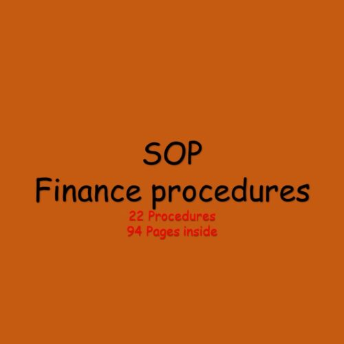 SOP - Finance departement Package
