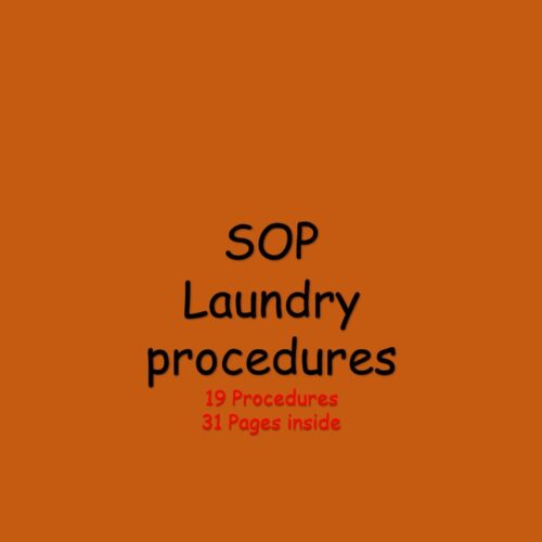 SOP - Laundry procedures  packages
